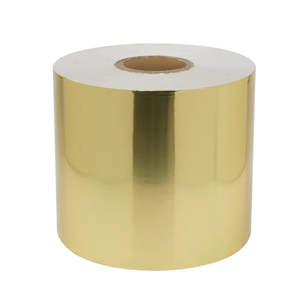 1. Liquor & Spirit Label Glossy Gold Aluminum Foil Paper.webp